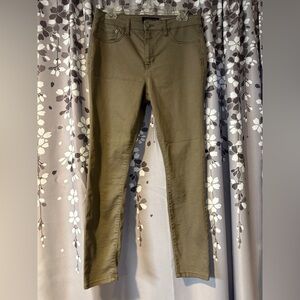 Aeropostale High Waisted Jegging Olive Green Stretch Pants Size 10